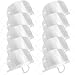Produktbild 10 Stück Mundschutz Schilder Transparente Praktische Gesichtsschutz, Safety Gesichtsschutzschild Kunststoff Visier Gesichtsschutz Anti-Fog Anti-Öl Splash Transparent Schutzvisier (10PC)