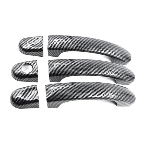 Embellecedor de manija de puerta exterior en fibra de carbono para VW Caravelle y Caddy