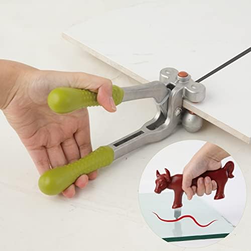 youkzuan Tile Pliers Glass Pliers Heavy Duty Breaking Pliers,Glass Tile Cutter Hand Tools Set for DIY and Home Improvement with Glass Cutter,Glass Nipper,2Pcs Cutting Heads