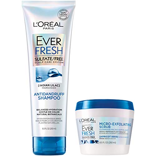 L'Oréal Paris Hair Care EverFresh Sulfate Free Anti Dandruff Shampoo & Micro-Exfoliating Scrub