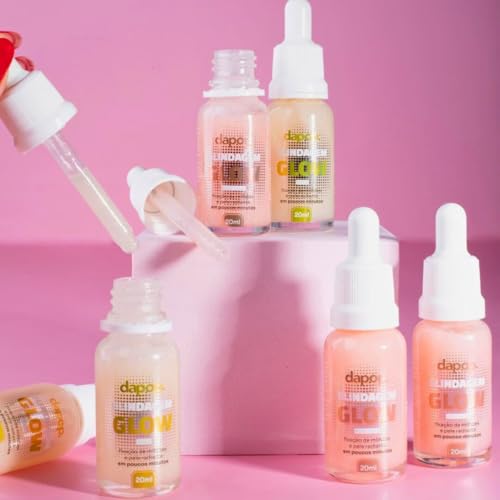 Blindagem Glow 20ml Fixação Impecável, Acabamento Luminoso, Prolonga a Duração da Make, Dilui Produt