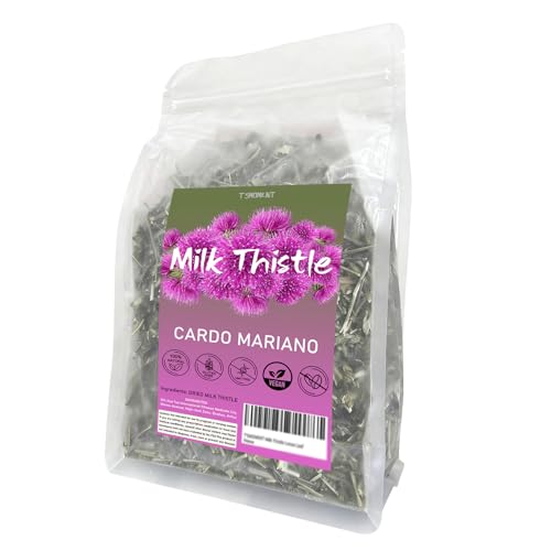 Milk Thistle Loose Leaf Root Tea 1.76oz (50g), Natural Cardo Mariano Herbal Tea for Liver, Rich in Antioxidant, Aid in Digestion, Raw, Caffeine-Free