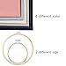 Caydo 14 Pieces 6 Colors Linen Needlework Fabric for Decoration Embroidery Project with Cross Stitch Hoop and Tools(19.6 by 19.6 Inch)