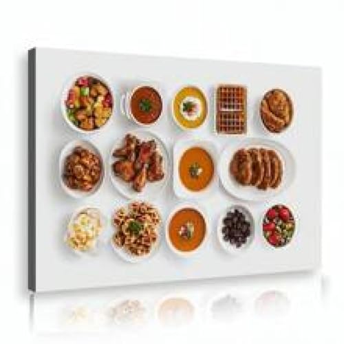 Impression sur toile nourriture grand format 80x120cm pour illuminer une cuisine sombre
