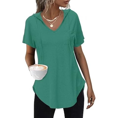 WNEEDU Hoodie Femme Col V Cover