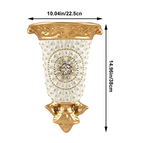 Vase en résine rétro pour fleurs murales décoration chambre et bureau