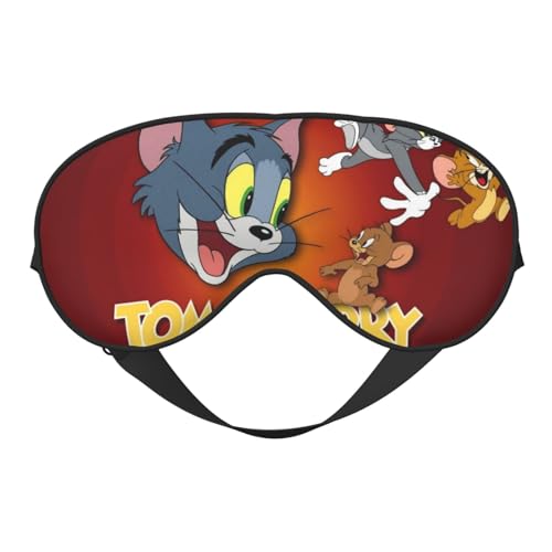 トムとジェリー 睡眠用 遮光 目隠し 可愛い 安眠 快眠 軽量 キャラクターズ グッズ ポーチ付き ケース付き 自由調整可能 子供 男の子 女の子 ye75