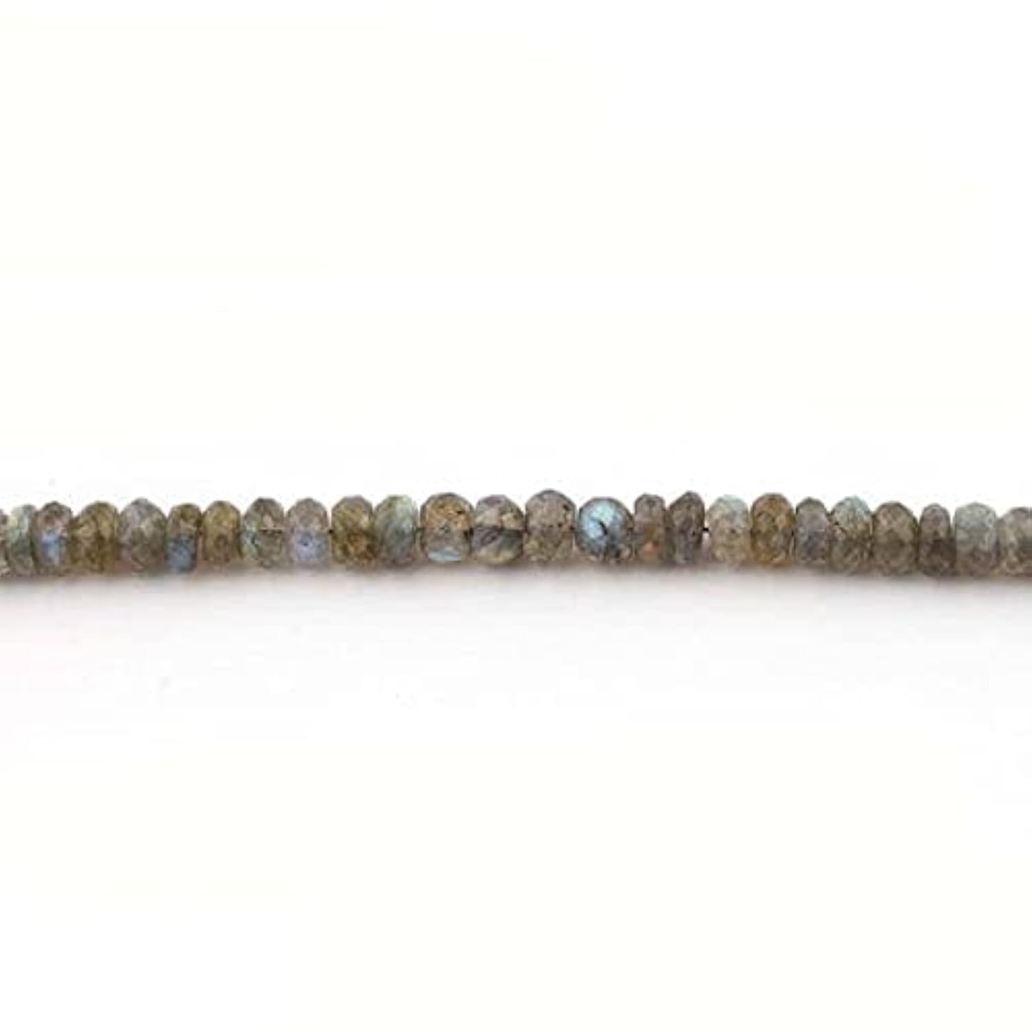 Labradorite naturelle facettée perles rondelles 8mm-9mm pour la fabrication de bijoux SB4180