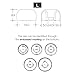 HiFiGo Divinus Prism Wide Bore LSP Eartips for 4-6mm Nozzle, Replaceable IEM Earbud Tips with Enhanced Sound Quality and Comfort (3 Pair (MS,M,L))