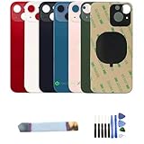 reparation vitre iphone rosemere non Expert-mobiles Vitre arrière Compatible pour iPhone 13 + Outils et adhésif 6 Couleurs au Choix (Rose)