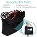 Vive XL Carry & Travel Bag for Rollator Walkers & Transport Chairs - Cover Carrier Accessory for Car Travel, Storage, Seniors - Accessories - Waterproof with Padded Straps