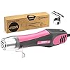 KAIWEETS 450W Mini Pistola de Aire Caliente Multifunción, 450°C Pistola de Calor Portátil con Boquilla Reflectora, Protección de Sobrecarga, 2 Temperaturas para Bricolaje, Desoldar, Electrónica y ect.