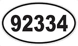 US Decal, Inc. Number 92334 Oval Sticker