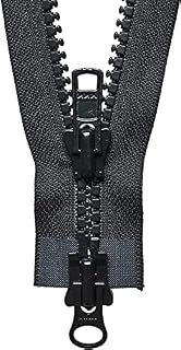 Vislon Heavy Two-Way Open End Zip 76cm: Black