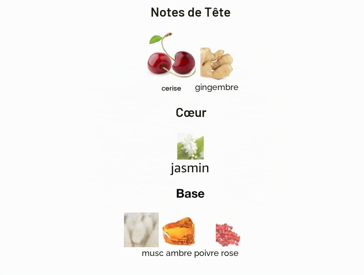 Irida Extrait Parfum arabe unisexe de longue durée avec atomiseur rechargeable 5 ml, parfum sophistiqué avec notes de cerise, jasmin et ambre (Irida Extrait) 100 ml