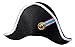 Dress Up America Napoleon Hat - General Pirate Hat for Kids - Bicorn Costume Hat Accessory Black