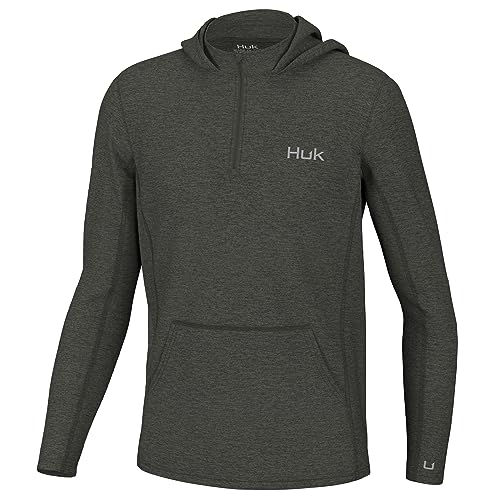 HUK Boys' Coldfront Hoodie, Performance Fishing Sweatshirt for Youth