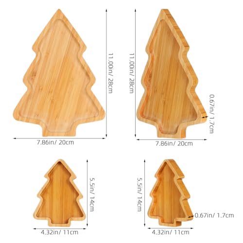 Set 2 Platos Madera Árbol Navidad Vai miniatura 2