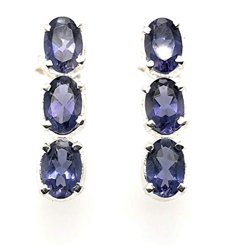 Natural 2.5ct Iolite 925 Solid Sterling...