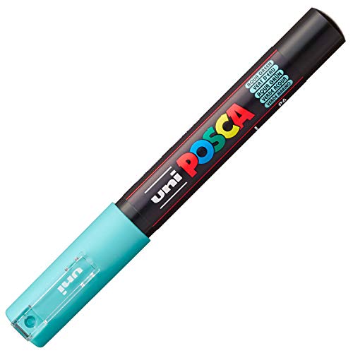 POSCA - Marqueur acrylique PC-3M Ă pointe ronde fine, vert aqua