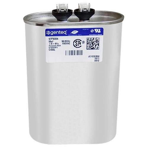 Mars 12050 - 55 uF MFD x 440 VAC Genteq Replacement Capacitor Oval # C455L / 97F9084