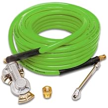 Torque Heavy Duty Truck Tire Inflator Kit, Including 3/8" x 50 ft Hybrid Air Hose, Universal Glad Hand & Dual Foot Chuck, Glad Hand Air Hose Kit, 300 PSI TR63051G