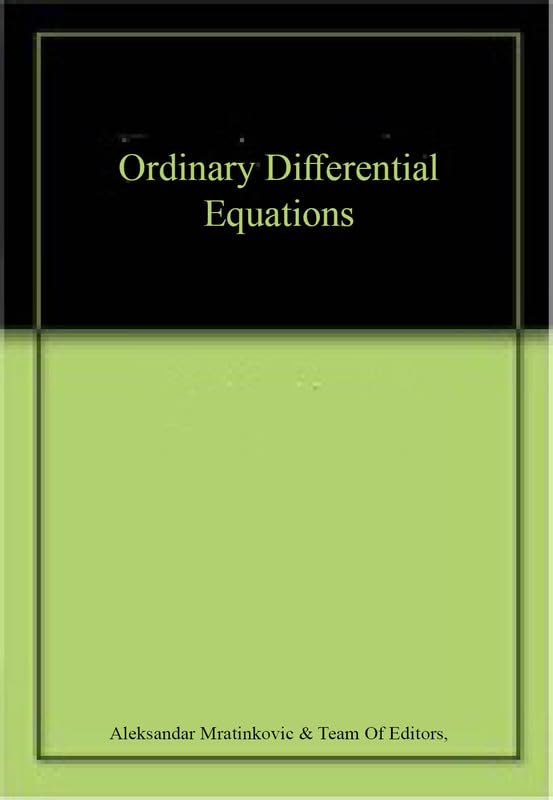 Ordinary Differential Equations
