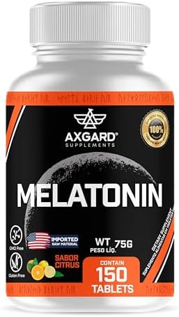 Melatonin - Melatonina - 150 Tabletes - Importada - Sabor suave C...