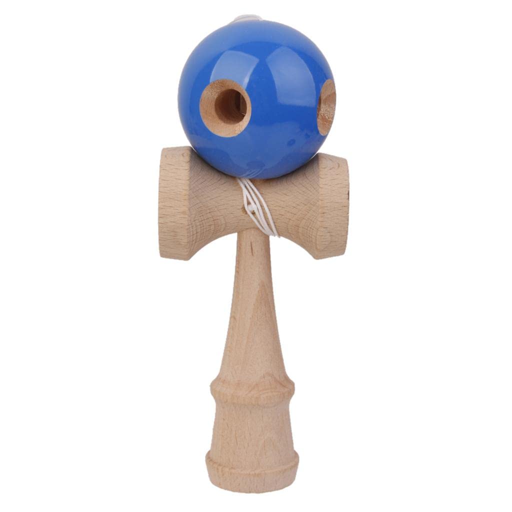 UJEAVETTE Wooden Kendama Toys with Extra String- Blue