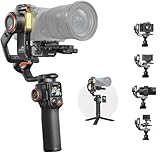 hohem iSteady MT3 Pro Kamerastabilisator mit AI-Tracking, 4-in-1-Gimbal für spiegellose/kompakte/Action-Kamera und Smartphone, 3,6 cm abnehmbare Touchscreen-Fernbedienung, 2,5 kg Nutzlast, CCT