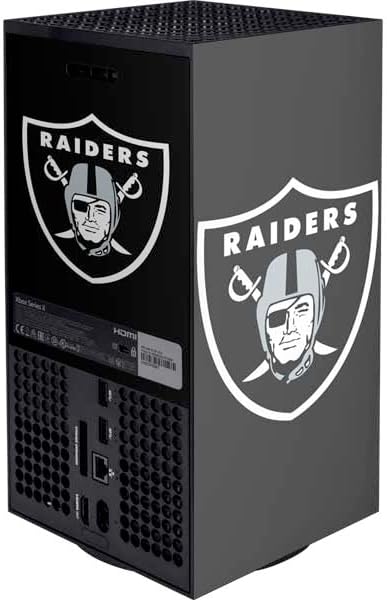 Skinit Decal Gaming Skin Compatible with Xbox Series X Console - Officially Licensed NFL Las Vegas Raiders Large Logo Design