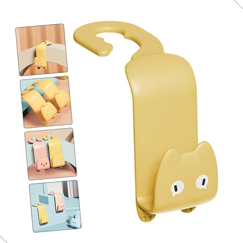 Kit 2 Gancho Suporte Banco Carro Organizador Porta Objeto Porta Bolsa (Amarelo)