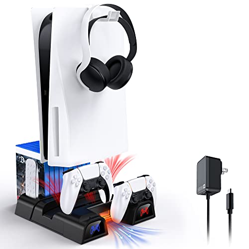 Photo 1 of NexiGo PS5 Accessories Vertical Stand with Headset Holder and AC Adapter