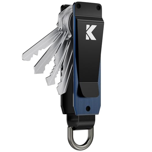 Keymarx Key Organizer for Men Compact Key Holder Minimalist Key Case Metal Key Chain Key Holder for Keychain Secures 2-5 Keys