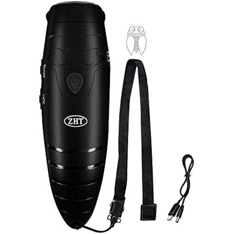 ZHT Electronic Whistle for Coaches Referee Teacher 3-Tones 3 Voice Level, Rechargeable Hand Squeeze Whistle with Lanyard for Outdoor Sport Game Camping Safety and Pet Training Cover