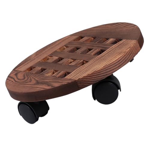 Hemoton Wheel Flowerpot Moving Tray Round Base Bonsai Tray for Garden and Balcony Durable Plant Pot Holder with Stability for Outdoor Use