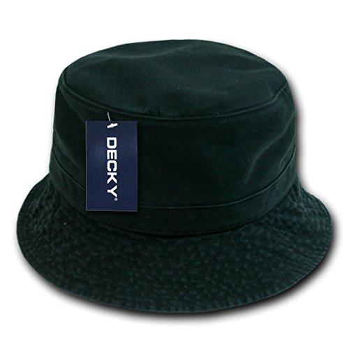 DECKY Polo Bucket Hat, Black, Small/Medium