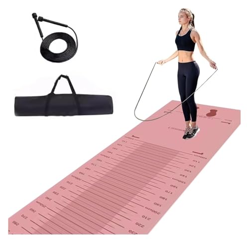 Colchoneta de salto de longitud con cuerda y bolsa para examen y práctica de salto de pie