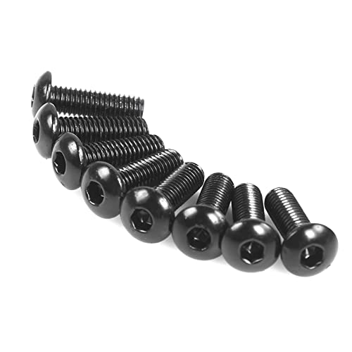 Rastp Steering Wheel Screw Kit,8Pcs (Black, Style2) #TOP3
