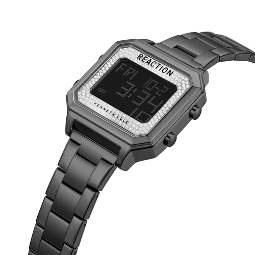 Image of Kenneth Cole Reaction Digital Metal Strap Watch for Women - KRWGJ9008003