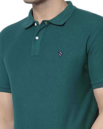 Image of Men's Casual Cotton Polo Tshirt (N1002-AIRFORCE mp)