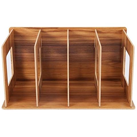 Emoshayoga Cherry Wood Desktop Bookshelf Cover
