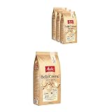 Melitta BellaCrema Speciale Ganze Kaffee-Bohnen 4 x 1kg, ungemahlen, Kaffeebohnen für Kaffee-Vollautomat, mittlere Röstung, geröstet in Deutschland, Stärke 2, im Tray