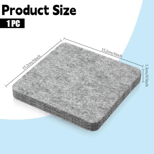 Image of Aeaocvo Needle Felting Pad, Grey Sponge Pad, 6x6 in Needle Felting Mat for Any Wool Felt Supplies