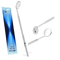 YSCARE Dental Mundspiegel Mund Zahnspiegel Größe 5 Inspektionsspiegel Zahnpflege Set t Mundpflege Mundkontrolle rostfreier Edelstahl (Einzelspiegel)