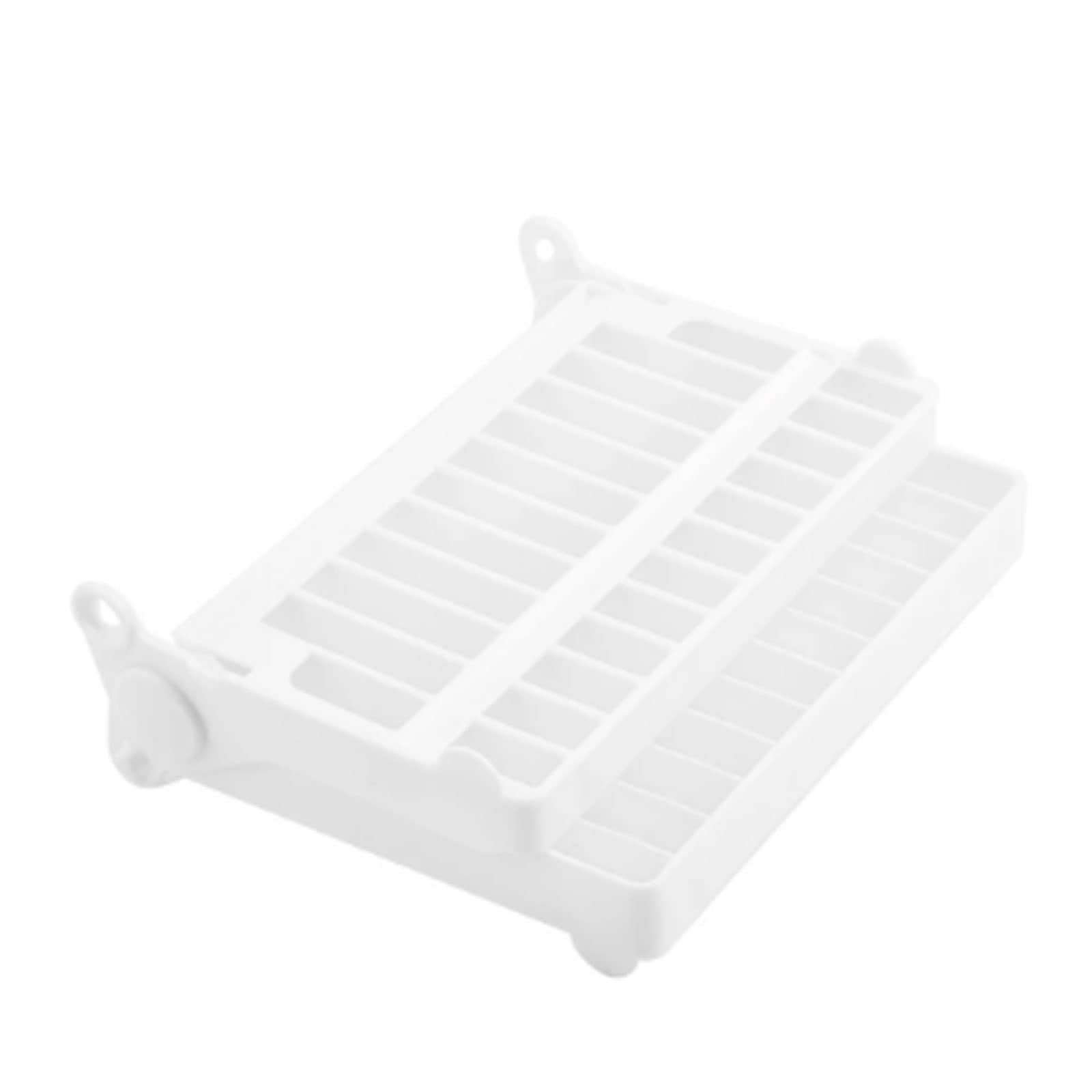 ACHVAC Estante Blanco 1 PC Plato Plegable Plato Plato Plato Plato Organizador Bandeja de Secado repentador Estante Placa tazón tonelaje Titular de Almacenamiento