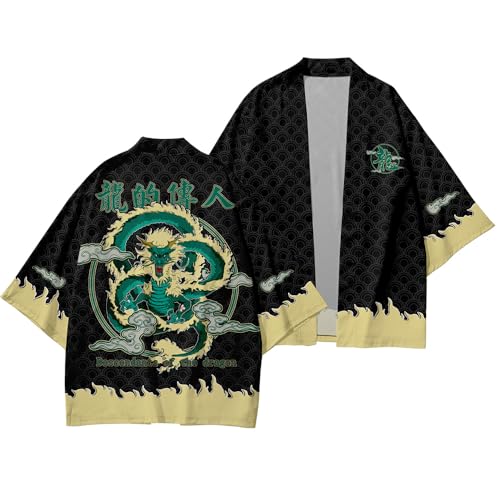 Image of LAI MENG FIVE CATS Women's Summer Cardigan Lightweight Kimono Floral Print Loose Cover up Casual Tops