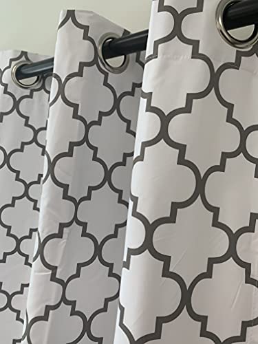 Royal Tradition Meridian, 52-Inch Wide X 108-Inch Long, Set Of 2, Thermal Insulated Room Darkening Curtains, White #TOP3
