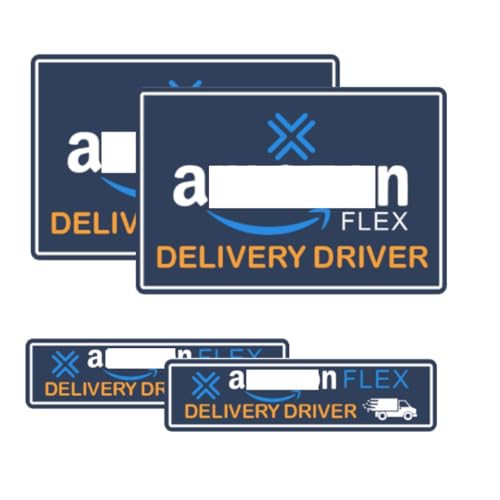 4 Pcs Car Magnets Flex Driver Heavy Duty Reflective Delivery Driver Car Signs for Cars SUV Trucks Bumper Sticker