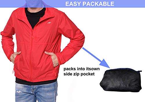 Image of Mens Windbreaker Jackets Lightweight Packable Jacket,Windproof and Dustproof